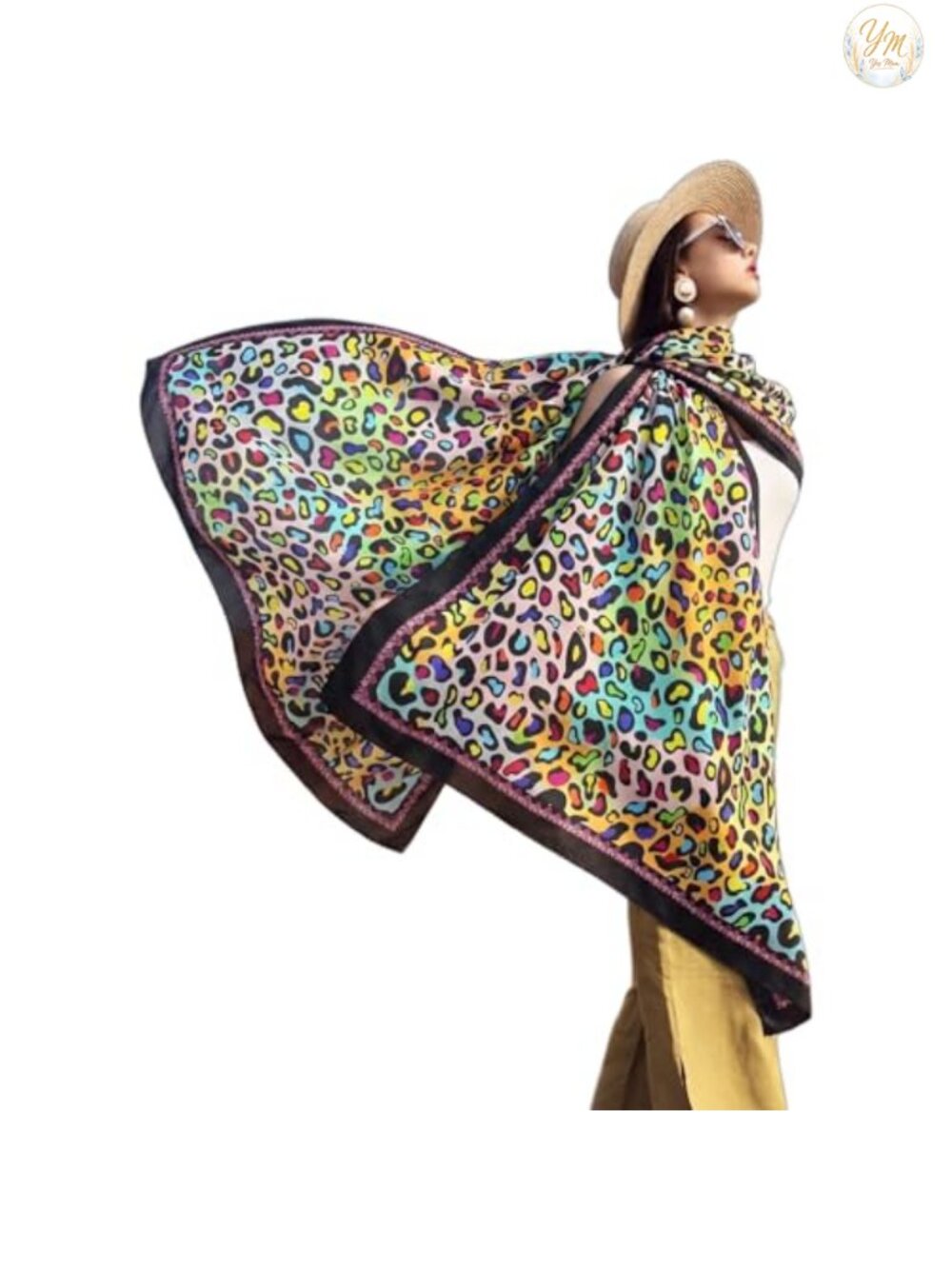 100% Mulberry Silk Shawl Wrap Oversized Lightweight Evening Pashmina